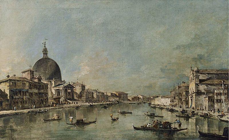 Francesco Guardi El Gran Canal con San Simeone Piccolo y Santa Luca